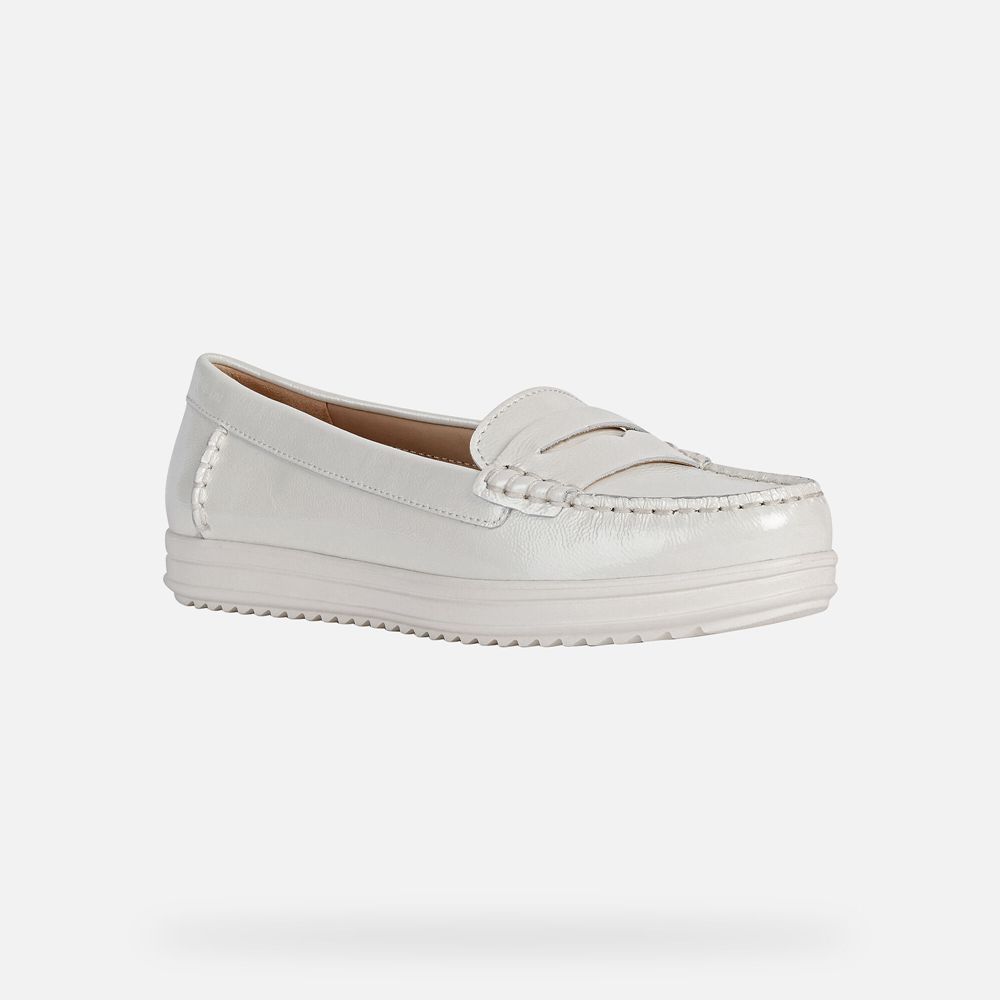 Geox Bayan Loafers Beyaz - Genova - LWO-439102